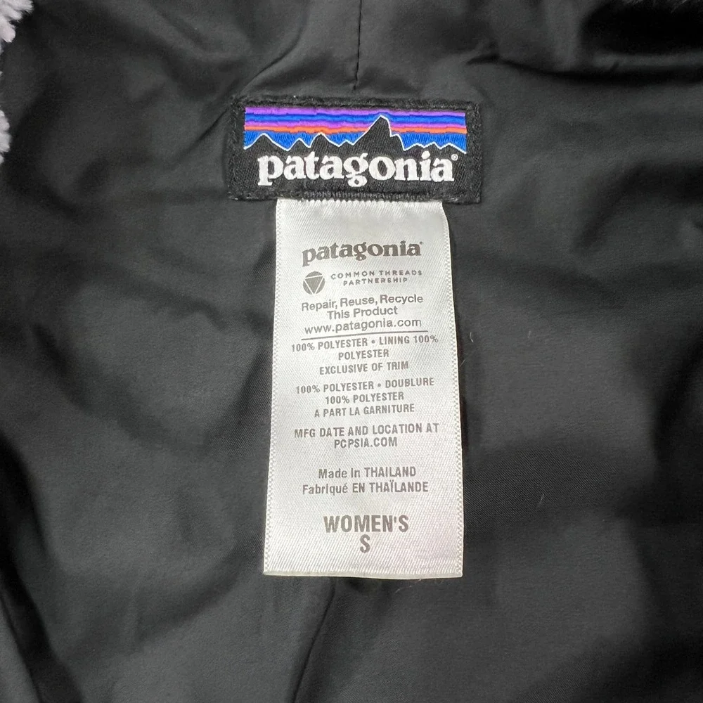Patagonia Pelage Vest Womens S Gray Full Zip Fleece Cozy High Pile Outdoor - Picture 5 of 7